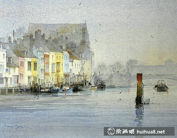英國(guó)畫家大衛(wèi)·豪威爾David Howell水彩風(fēng)景畫