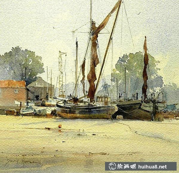 英國(guó)畫家大衛(wèi)·豪威爾David Howell水彩風(fēng)景畫