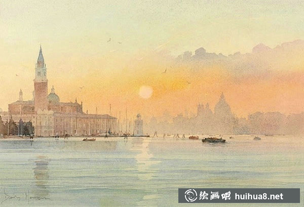英國(guó)畫家大衛(wèi)·豪威爾David Howell水彩風(fēng)景畫