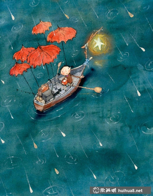 插畫家Lee White的水彩插畫繪本作品