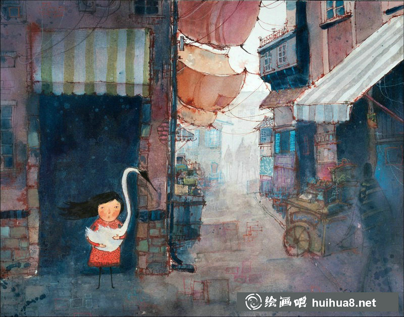 插畫家Lee White的水彩插畫繪本作品