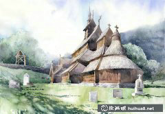 波蘭水彩畫家Grzegorz Wróbe風景建筑藝術(shù)