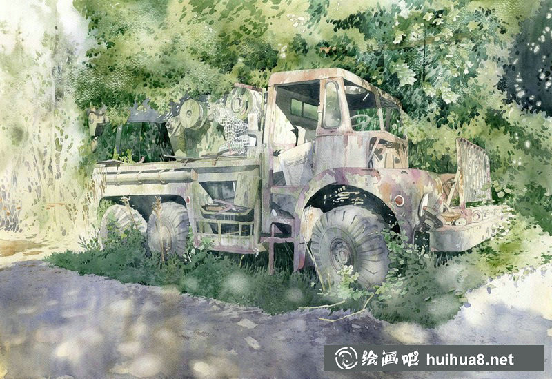 波蘭水彩畫家Grzegorz Wróbe風(fēng)景建筑作品