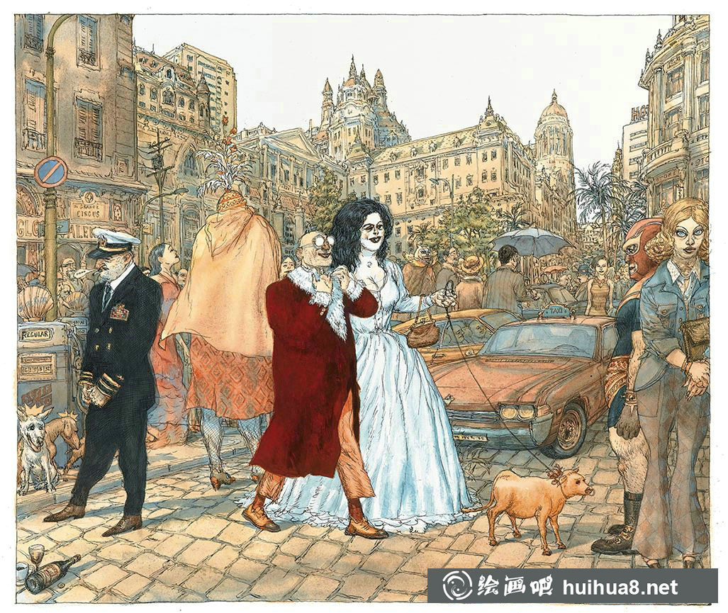 法國(guó)藝術(shù)家Nicolas de Crecy水彩插畫涂鴉