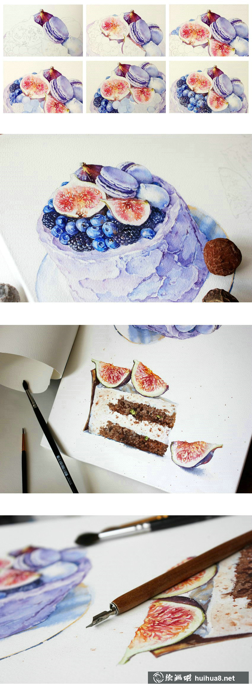 俄羅斯Olga Moskaleva小清新水彩作品
