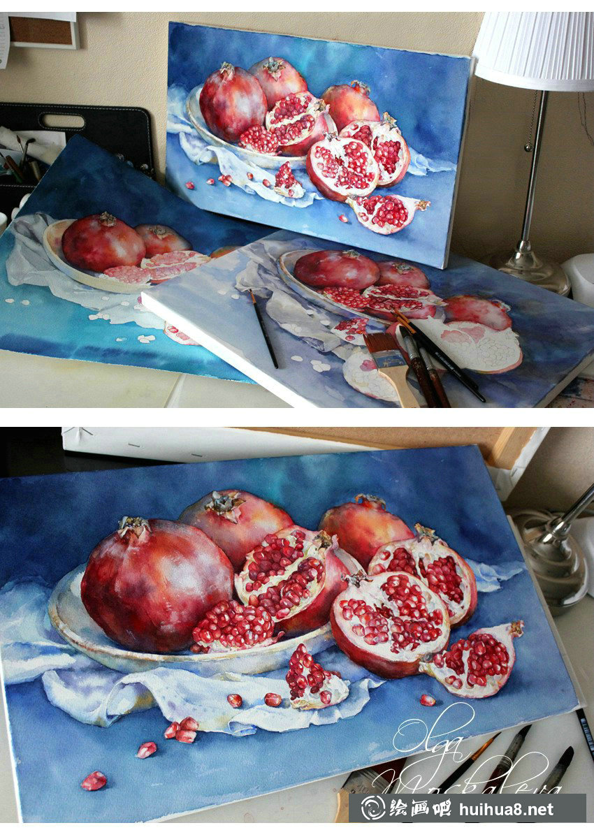 俄羅斯Olga Moskaleva小清新水彩作品