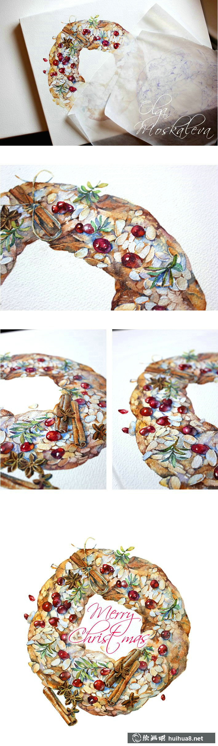 俄羅斯Olga Moskaleva小清新水彩作品