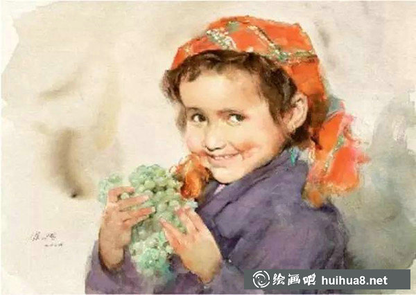 關(guān)維興小女孩人物水彩繪畫步驟教程
