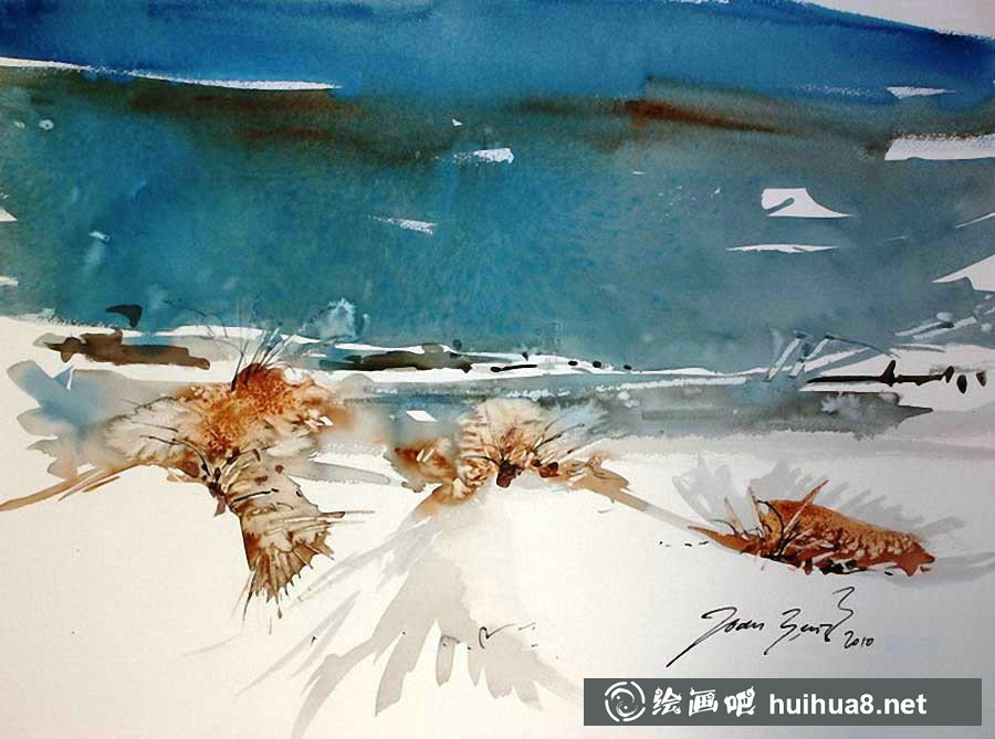 西班牙畫(huà)家Joan Puig Bertran寫(xiě)意水彩畫(huà)