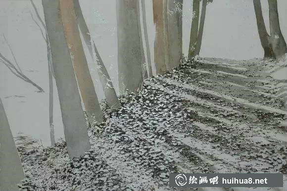 阿部智幸教你如何畫風景中的葉子