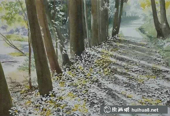 阿部智幸教你如何畫風景中的葉子