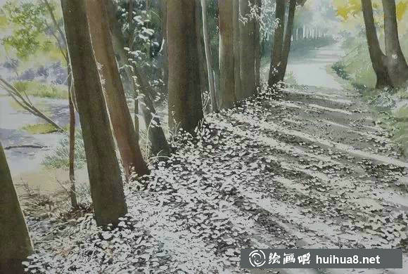 阿部智幸教你如何畫風景中的葉子