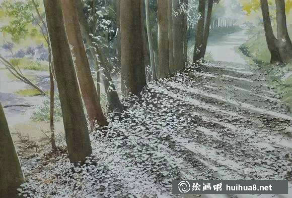 阿部智幸教你如何畫風景中的葉子