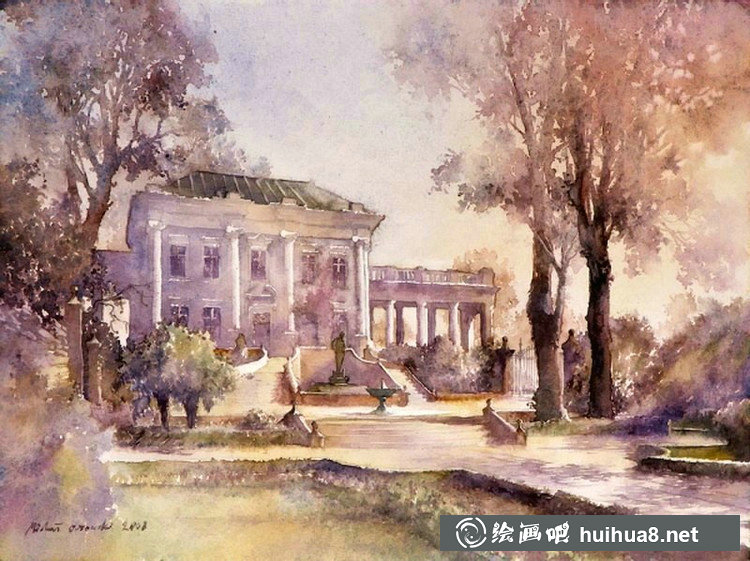 波蘭水彩畫家Michal Orlowski建筑風(fēng)景畫作品