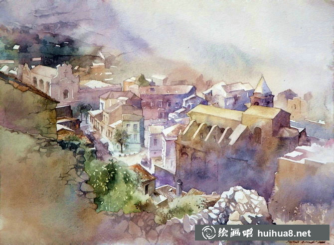 波蘭水彩畫家Michal Orlowski建筑風(fēng)景畫作品