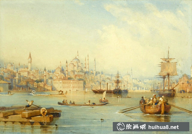 Thomas Allom托馬斯沃莫水彩風景畫