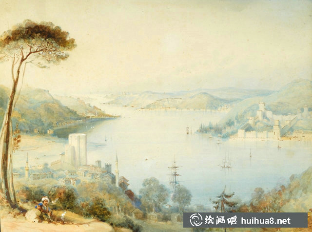 Thomas Allom托馬斯沃莫水彩風景畫