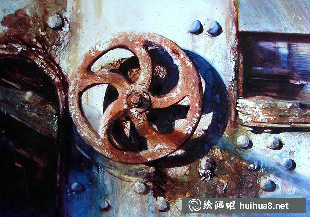 英國藝術(shù)家David Poxon寫實水彩畫