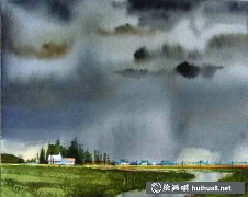 美國畫家DavidRankin水彩風(fēng)景畫品鑒
