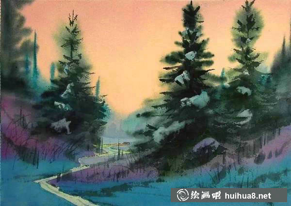 美國畫家David Rankin水彩風(fēng)景畫欣賞