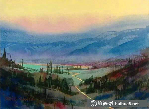 美國畫家David Rankin水彩風(fēng)景畫欣賞
