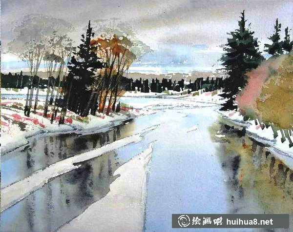 美國畫家David Rankin水彩風(fēng)景畫欣賞