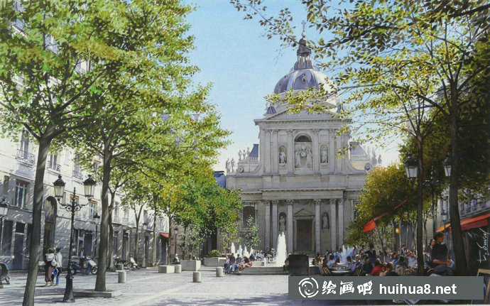 法畫(huà)畫(huà)家Thierry Duval風(fēng)景水彩畫(huà)欣賞