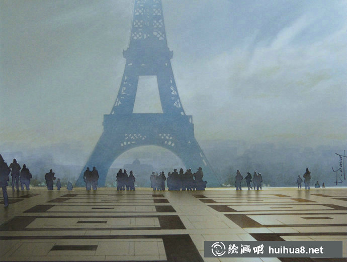 法畫(huà)畫(huà)家Thierry Duval風(fēng)景水彩畫(huà)欣賞