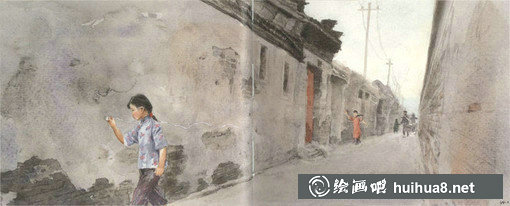 關(guān)維興水彩畫繪本《城南舊事》