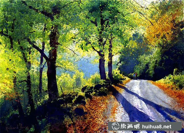 英國(guó)Richard Thorn的水彩風(fēng)景畫
