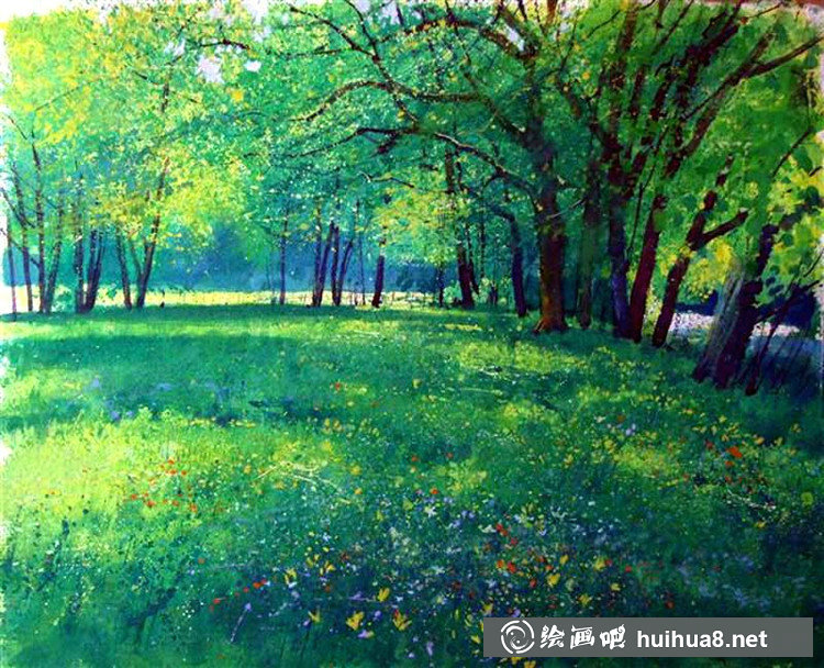 英國(guó)Richard Thorn的水彩風(fēng)景畫
