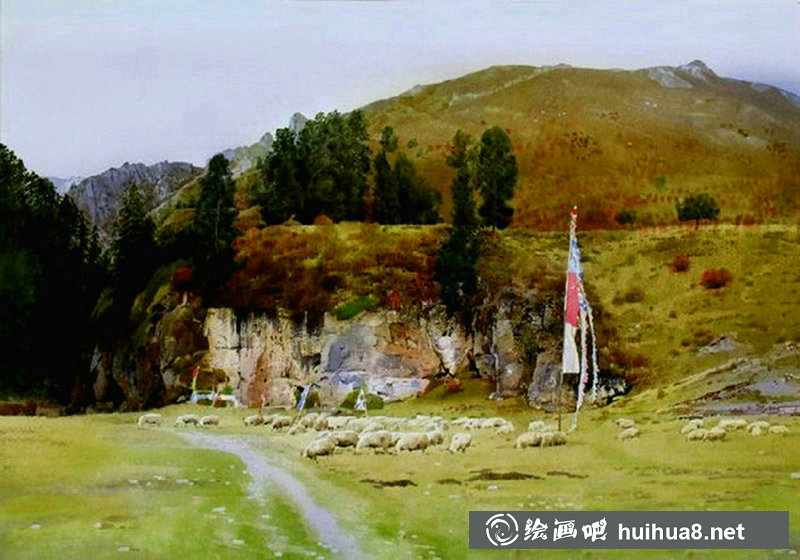 劉壽祥水彩風(fēng)景畫作品