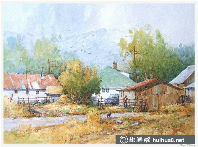 Ian Ramsay伊恩·拉姆齊水彩畫作品
