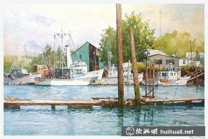 Ian Ramsay伊恩·拉姆齊水彩畫作品