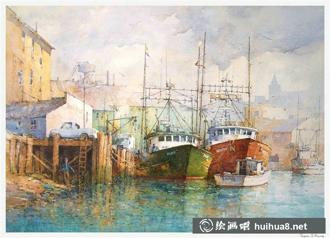 Ian Ramsay伊恩·拉姆齊水彩畫作品