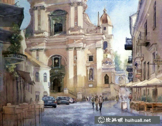 波蘭Michal Orlowski水彩風(fēng)景畫作品