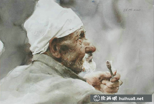 關維興水彩人物畫作品欣賞