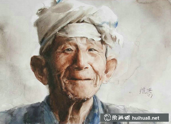 關維興水彩人物畫作品欣賞