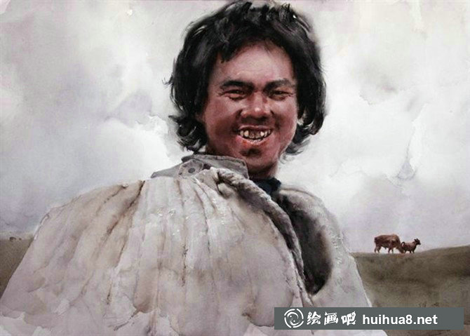 關維興水彩人物畫作品欣賞