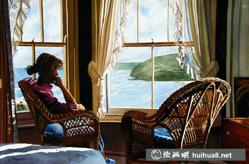 John Bayalis光影寫實(shí)水彩畫