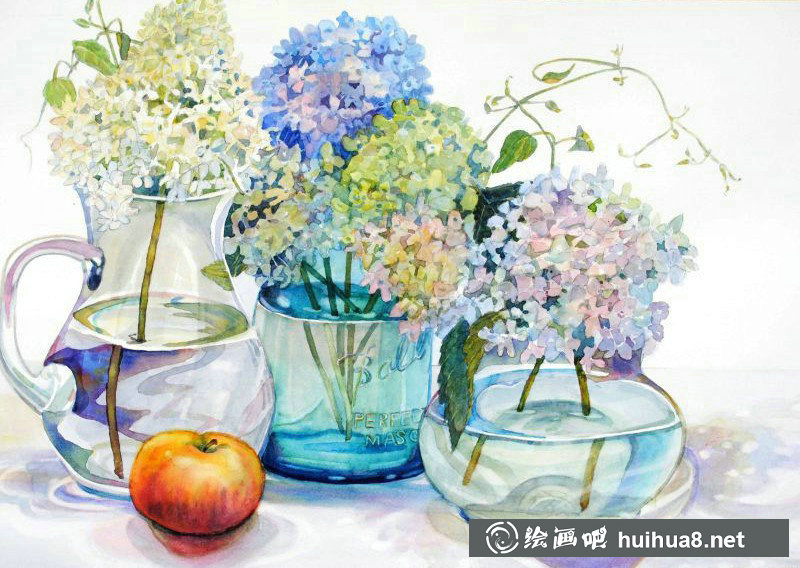 Catherine Hillis光影水彩畫作品