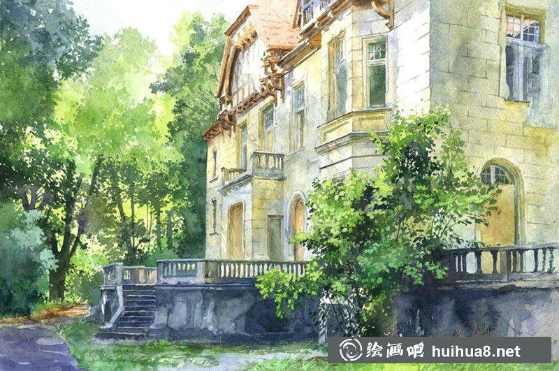 夕陽下的湖泊