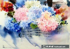 泰國Adisorn水彩花卉藝術魅力