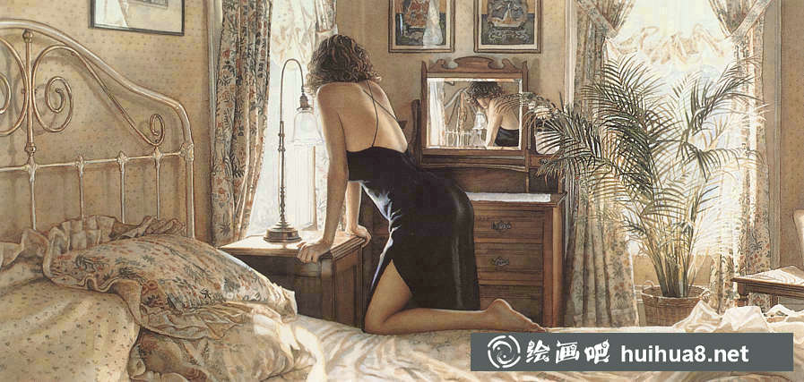 美國(guó)Steve Hanks史蒂夫.漢斯水彩人物作品二
