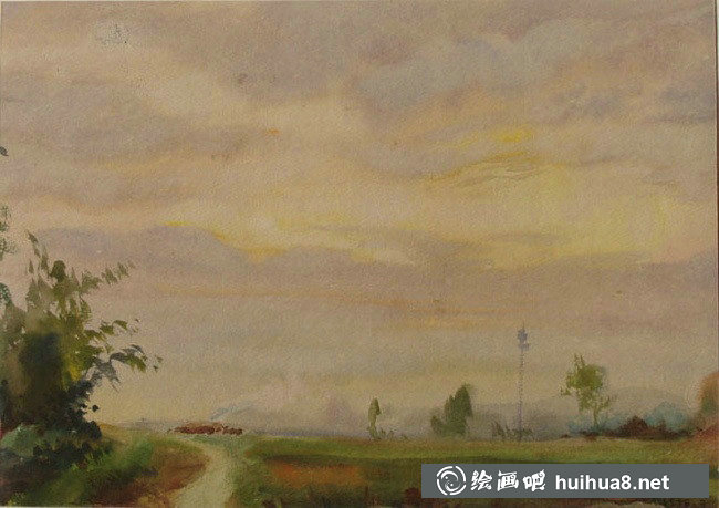柳新生風(fēng)景水彩畫作品欣賞