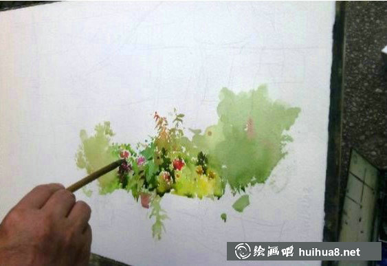 吳昌文水彩風(fēng)景寫生步驟圖 (1)