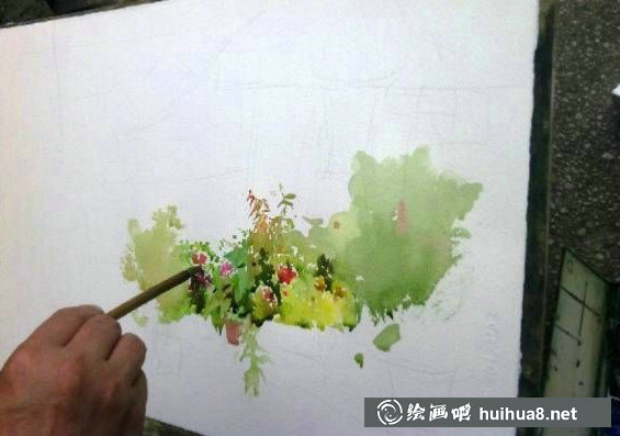 吳昌文水彩風(fēng)景寫生步驟圖 (2)