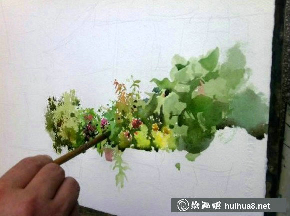 吳昌文水彩風(fēng)景寫生步驟圖 (5)