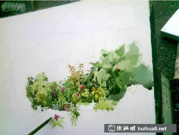 吳昌文水彩風(fēng)景寫生步驟圖 (6)