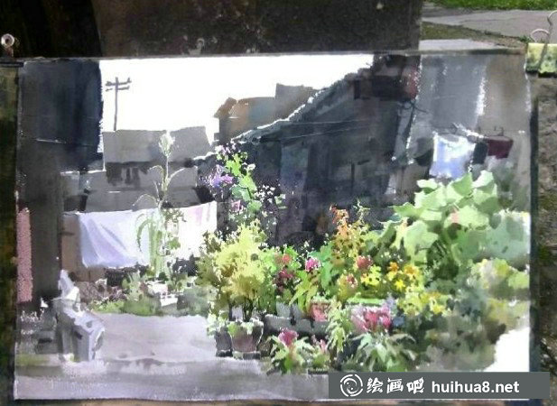 吳昌文水彩風(fēng)景寫生步驟圖 (12)